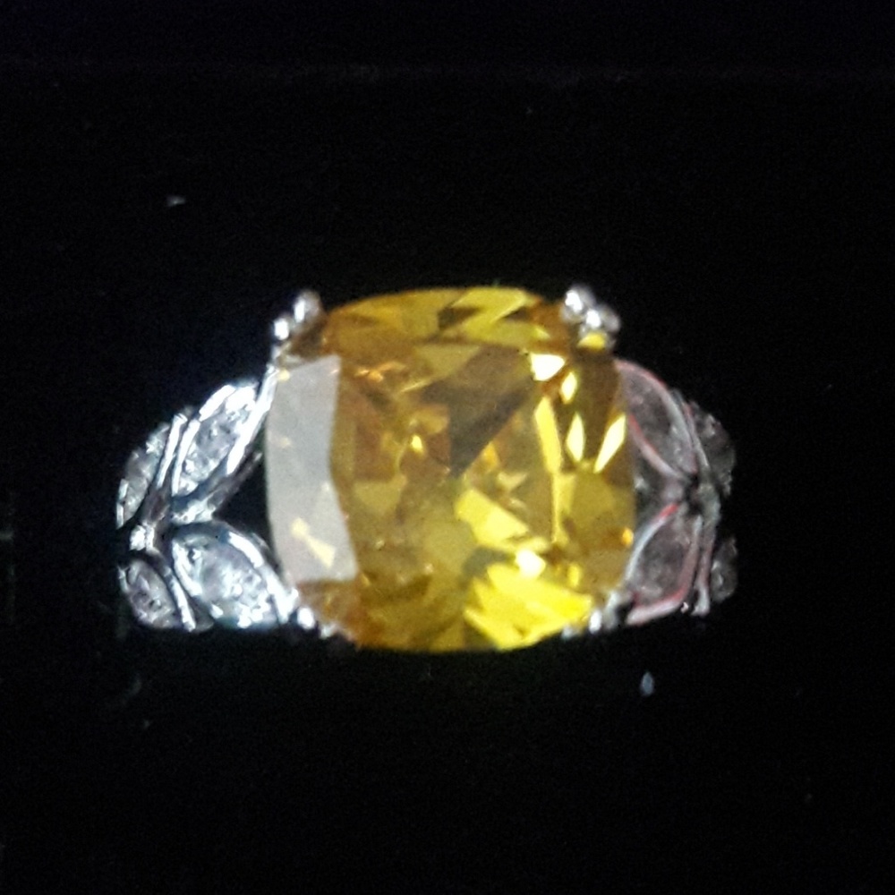 925 sterling silver citrine ring